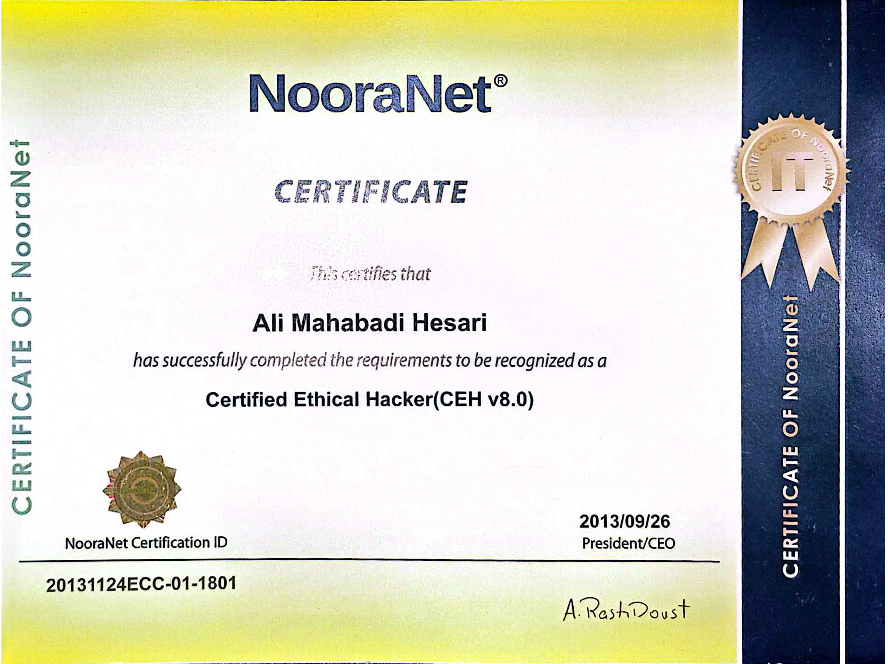 CEH Certificate